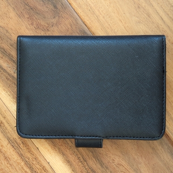 Black Upgrade Me Faux Leather Passport Cover Jetset Traveler - Picture 2 of 6
